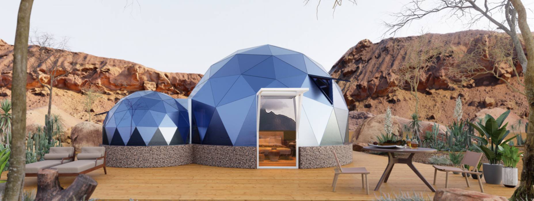 华县球形智能光伏玻璃星空房